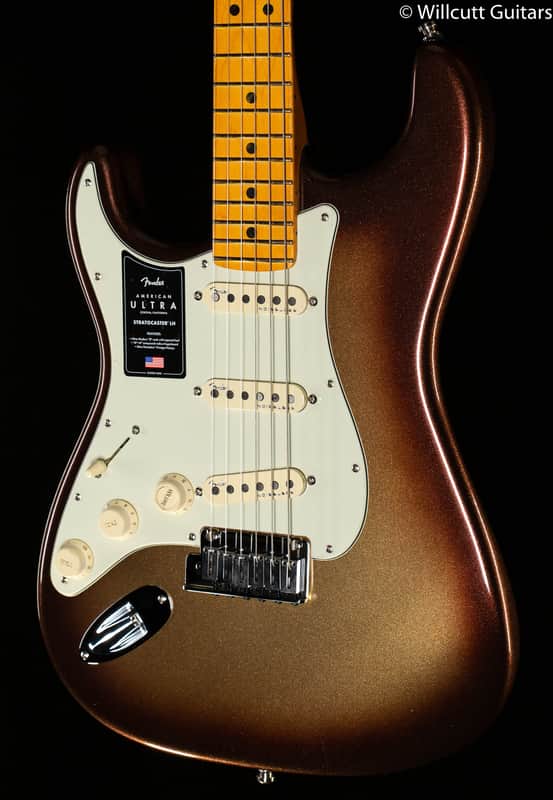 Fender American Ultra Stratocaster Maple Fingerboard Mocha Burst Left-Hand (890) image 1