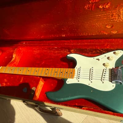 Fender Custom Shop Limited Edition NAMM '55 Stratocaster Journeyman Relic 2017 - Faded Aged Sherwood Metallic image 21