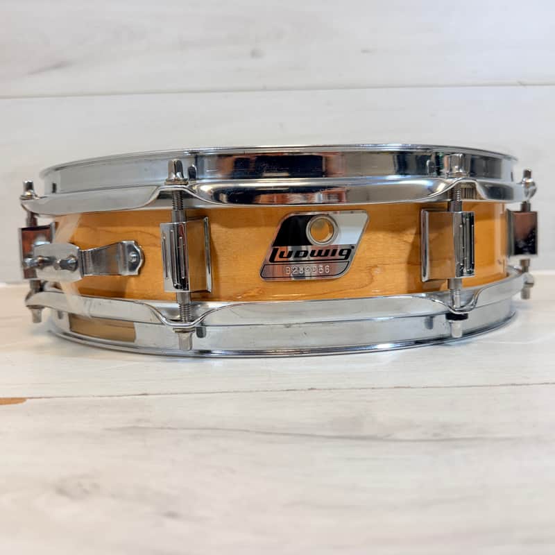 Ludwig Rocker Elite 3x13 Piccolo Maple Snare Drum Natural Finish 1990's image 1