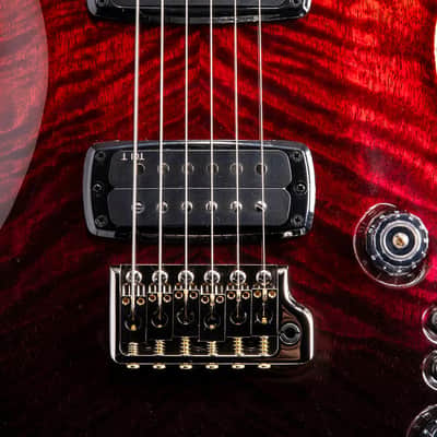 Paul Reed Smith Custom 24-08 Mango Limited Edition Fire Red Gray Black Fade image 7