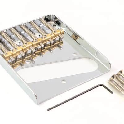 Telecaster® Vintage Style Bridge With 6 Brass Saddles image 1