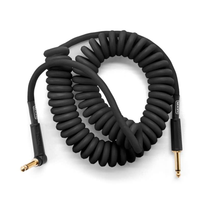 MXR 15" Black Coil Instrument Cable, Straight to Angle image 1
