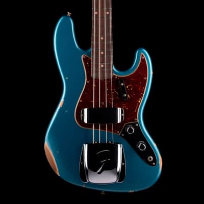 Fender Custom Shop 1960 Jazz Bass Relic Aged Ocean Turquoise image 1