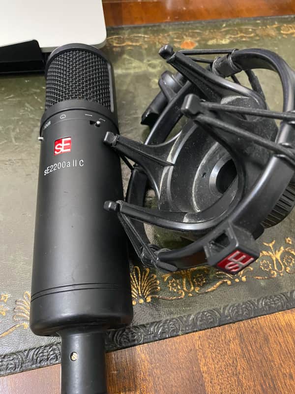 sE Electronics sE2200a II C Large Diaphragm Cardioid Condenser Microphone 2012 - 2017 - Black image 1