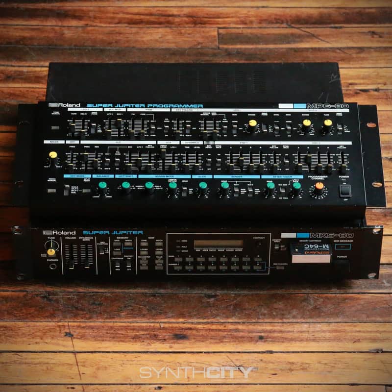 1985 Roland MKS-80 Super Jupiter Rackmount Sound Module w/ MPG-80 Programmer image 1