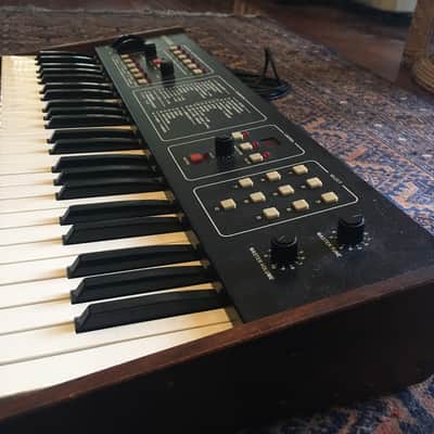 Sequential Six-Trak 49-Key 6-Voice Polyphonic Synthesizer 1984 - 1985 - Black with Wood Sides image 3