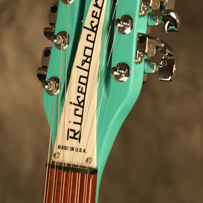 2013 Rickenbacker 330/12S 12-string Sea Green w/Rose Morris sound hole image 9