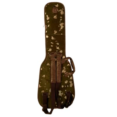 Harvest Leather Green Pony Hair Patch Bass Bag image 2