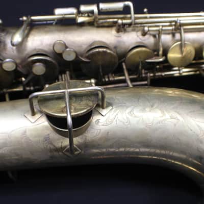 A Vintage 1927 King by H.N. White Tenor Saxophone Really Nice Horn with No Case #10 S image 6