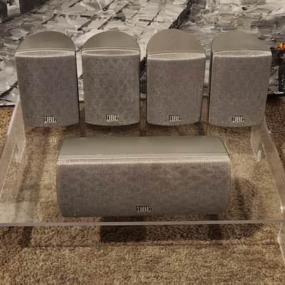 JBL JBL 180s satellite speakers 5 speakes with center channel 90s - Silver image 1