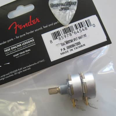 Fender Dual 500k/250k Split Shaft Pot 0990847000 7707211000 image 3