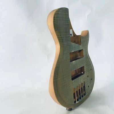 Tiger Maple Top 5 String Electric Bass Solid Alder Wood Body DIY Project image 4