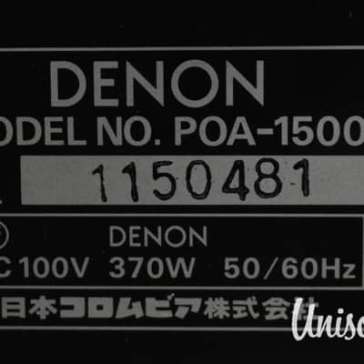 Denon POA-1500 Stereo Power Amplifier in Very Good Condition image 14