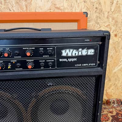 Vintage 1970s White Chorus 160 CL160 Tour Range 2x12 Amplifier Combo w/ G12-80 image 3