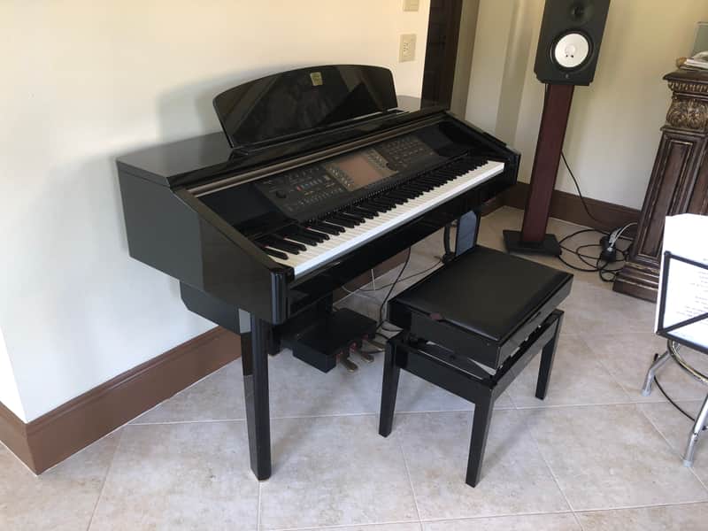 Yamaha Clavinova CVP-209 2002 Black | Reverb