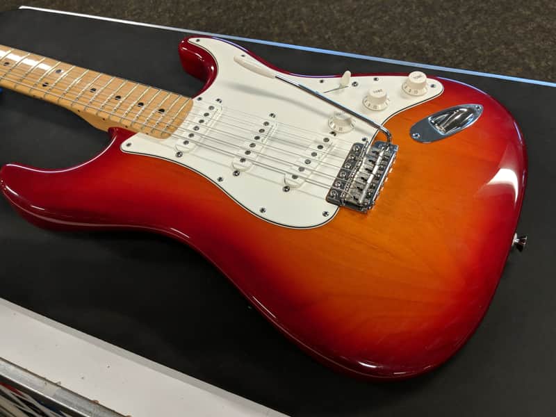 Used 2010 Fender FSR American Standard Stratocaster - Cherry Sunburst image 1