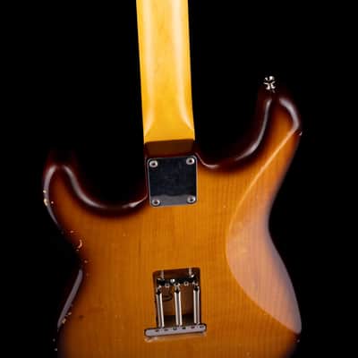 Used Partscaster S-Style Whiskey Sunburst Electric Guitar image 10