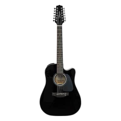 Takamine GD30CE12 12-String Acoustic-Electric Guitar - Black - B-Stock image 2