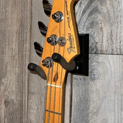 Rare 1990 Fender Jazz Bass Plus, 4 String Bass Maple Fretboard Nitro Frost Red , Includes Pro Setup & New Gig Bag Ships Fast ! image 9