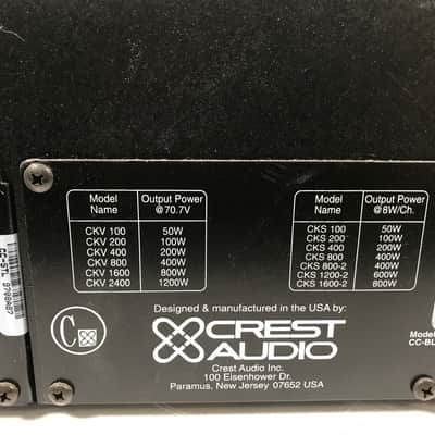 Crest Audio CKS800 Professional Power Processing Amplifier image 4