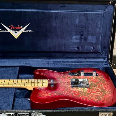 NEW Fender Custom Shop Vintage Custom '68 Paisley Telecaster  - Pink Paisley, Comes with A Pro Set Up and Ships Fast! image 19