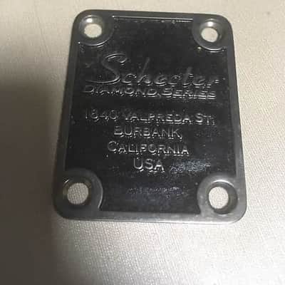 Schecter Diamond Series Neck Plate Black image 1
