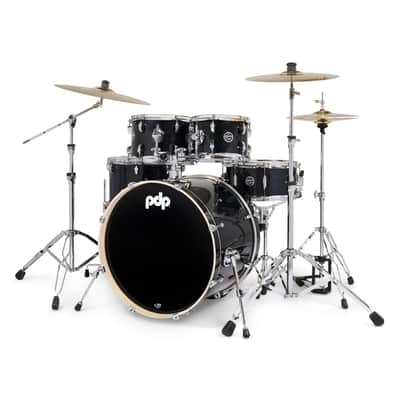 PDP MainStage 5pc Complete Drum Set Black Sparkle w/Hw & Cymbals image 2