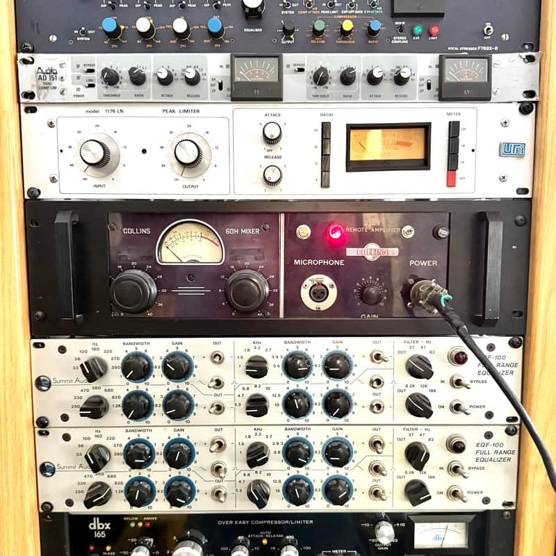 Collins 212Y tube preamplifier/ 60H mixer c 1940’s 1950 - Racked original vintage remote microphone preamp mic-pre image 1