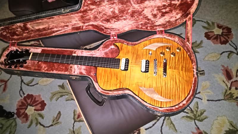 Marchione 59 burst semi Hollow  2016 Amber image 1