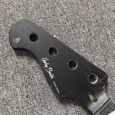 Harley Benton Black Left Handed 4 String Bass Maple Neck, Rosewood Fingerboard, Defected Truss Rod image 6