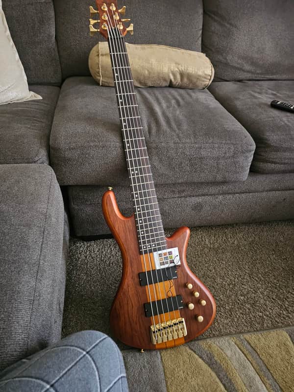 Schecter Stiletto Studio-6 Active 6-String Bass 2010s - Honey Satin image 1