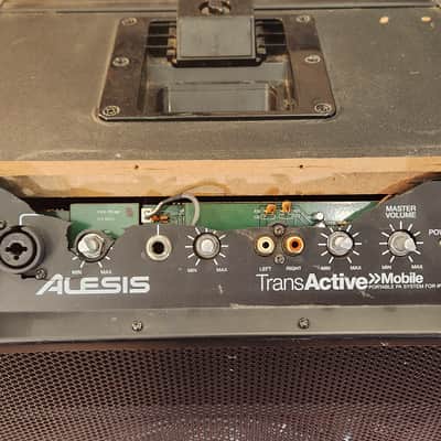Alesis TransActive Mobile PA Speaker System w/ iPod Dock - Cracked Face Plate image 4