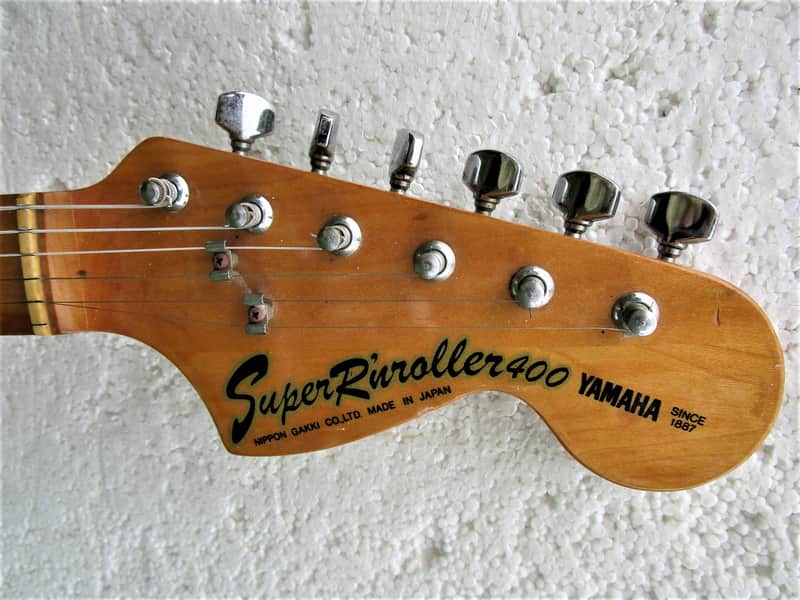 Yamaha Super R'nroller 400 Strat Guitar, 1980's, Japan, Natural