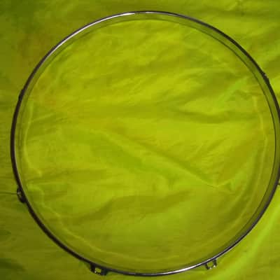 One Drum 14" Chrome 8 Lug Hole Rims Hoops For Bottom Side Snare Wires opening image 1