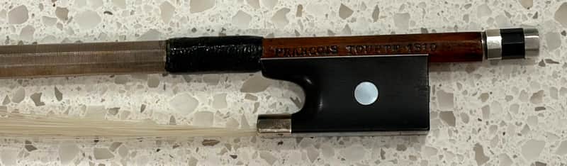 Beautiful old 4/4 labeled Francois Tourte 1810 Saxony violin Bow labeled Francois Tourte 1810 image 1