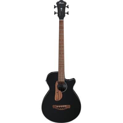 IBANEZ AEGB24E-BKH Elektro-Akustik-Bass 4-String black high gloss image 1