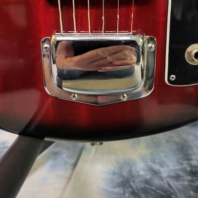 Vintage RARE 1965 Daimaru By KAWAI Model 802 Japan Redburst Pro Setup New Strings Original Hard Shell Case image 3