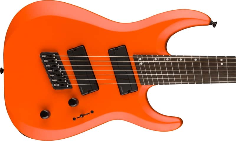 Pre-Order! Jackson Pro Plus Series DK Modern HT7 MS guitar in Satin Orange image 1