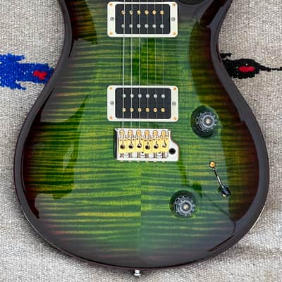 PRS Custom 22 10 Top Exclusive Color - Emerald Smokewrap Burst - TCI 85/15 Pickups image 4