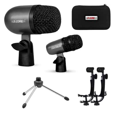 5 Core Conga Mic Snare Tom Microphone Drum Kit Condenser XLR Instrument Mics image 1