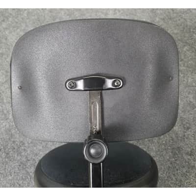 Used Roc-N-Soc Spindle Drum Throne Round Seat Black w/ Back Rest - Good imagen 6