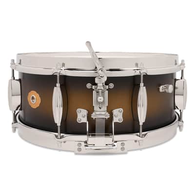Slingerland Radio King Snare Drum, 5.5x14", Black & Gold Lacquer image 2