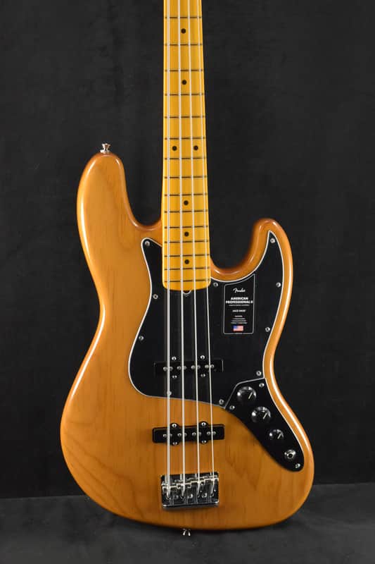 Fender American Professional II Jazz Bass Maple Fingerboard Roasted Pine image 1