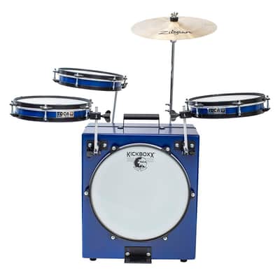 Toca Percussion KickBoxx Pro Suitcase Drum Set | Cobalt Blue image 1