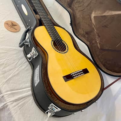 K Yairi KY CYTM (2024) 6156. Masterworks. Classical Parlour, Flamed Maple, Handmade in Japan.Dominic Miller's favourite guitar. image 20