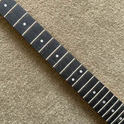 Red Left Handed Maple Wood Guitar Neck, 22 Frets Rosewood Fingerboard Fretboard image 9