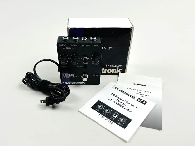 TC Electronic SCF Stereo Chorus / Pitch Modulator / Flanger (1990s) — w/ Box, Manual & Power Cord. Denmark image 1
