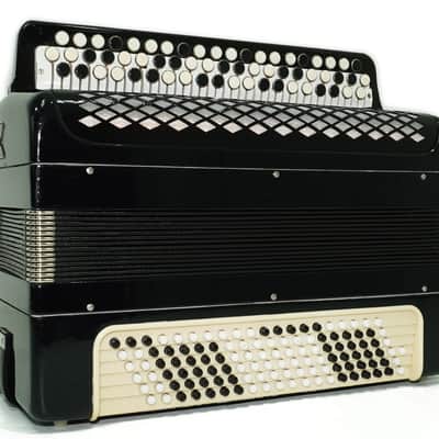 Bayan Accordion Tulskiy Tula 3 Row Chromatic Button Accordion 120 Bass, Vintage Music Box B System, New Straps, Soviet Harmonica, 2758 image 3