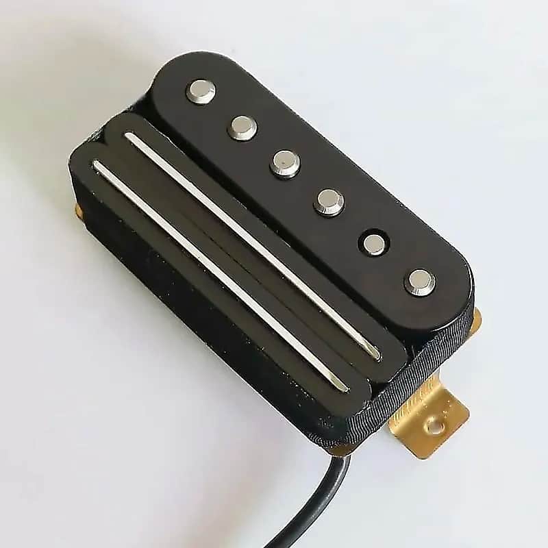 Black 3 Coils Dual Rails Humbucker Guitar Pickup image 1