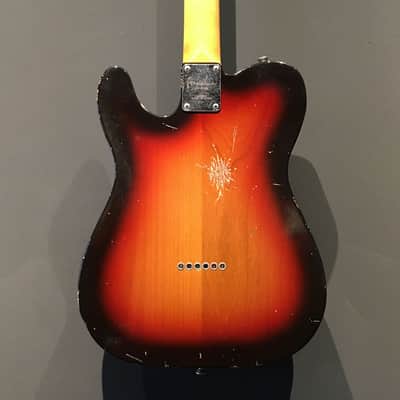 Made to Order - FRANCHIN Mars guitar Relic Aged 100% Nitro Lacquer (Butterscotch/ Sunburst/ Black/ White/ Blue/ Green/ Yellow/ Red/ Pink/ Burgundy/ Purple/ Gold/ Silver, etc.) Telecaster-Tele-T-Style Made in Italy image 18